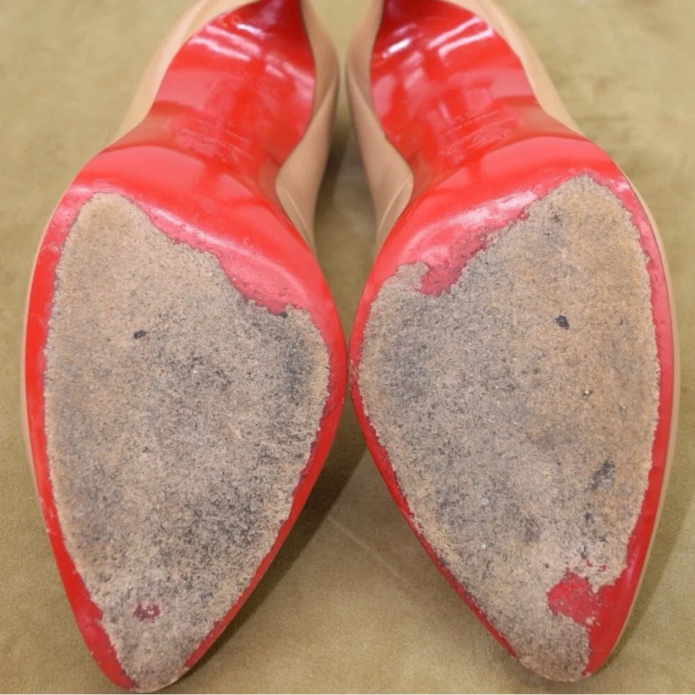Christian Louboutin Maudissima Nude Pumps Size 40 - Picture 9 of 12